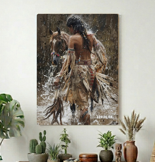 Through Rain and River Canvas