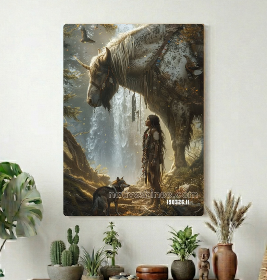 Guardian at the Falls Canvas