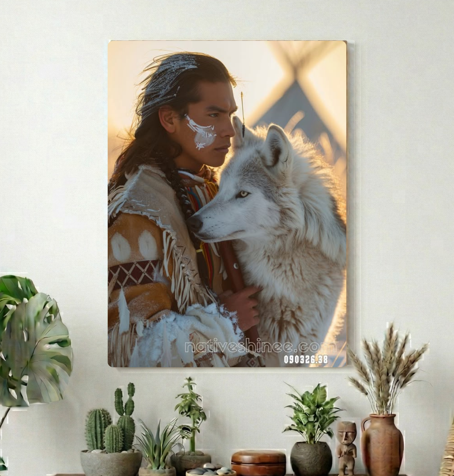 Wolf Brother at Daybreak Canvas
