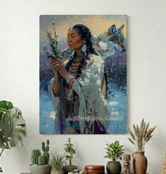 Winter Prayer in Stillness Canvas