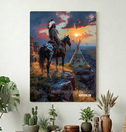 Watcher of the Canyon Sunrise Canvas