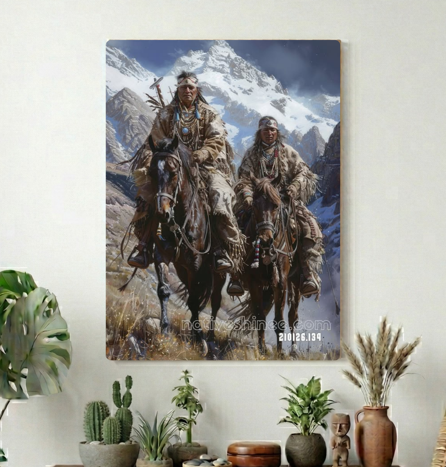 Guardians Beneath the High Peaks Canvas