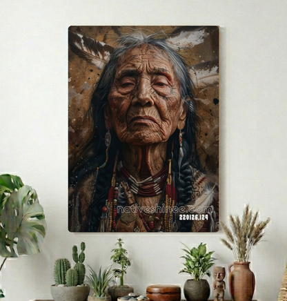 Face of Enduring Wisdom Canvas