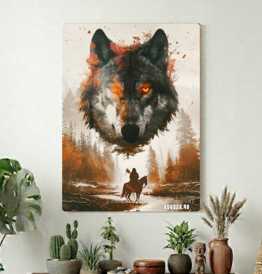 Guardian of the Burnished Woods Canvas