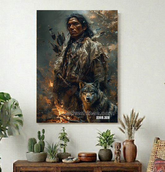 Arrowkeeper and Wolf Vigil Canvas