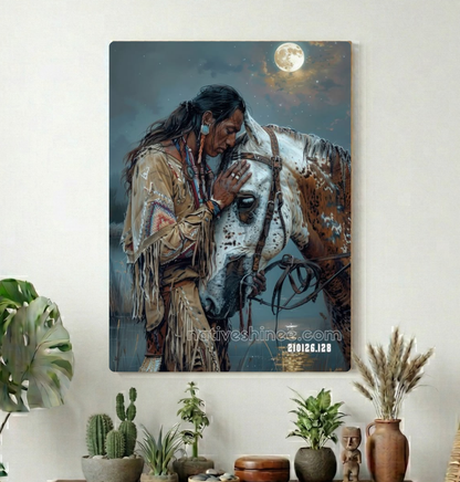 Quiet Bond Under the Moon Canvas