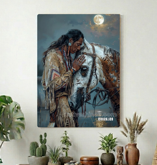 Quiet Bond Under the Moon Canvas