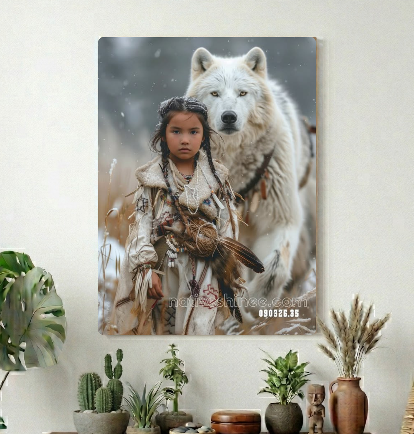 Child of the Winter Field Canvas