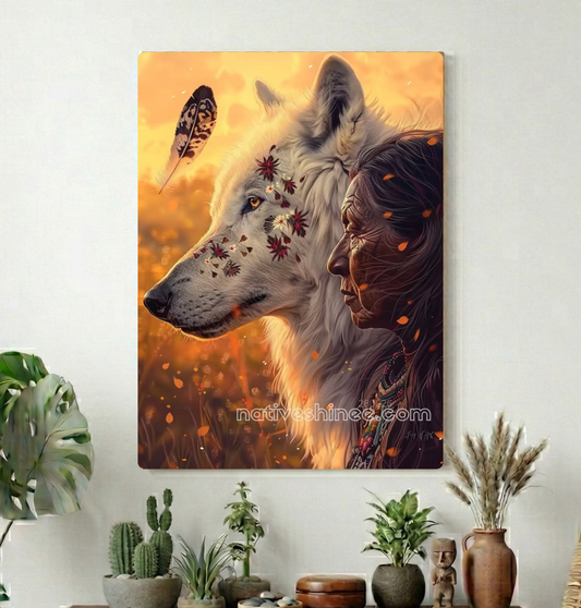 Wolf at First Light Canvas