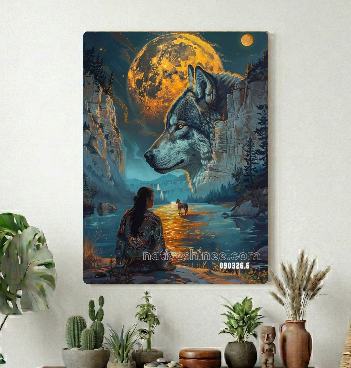 Keeper of the Golden Night Canvas