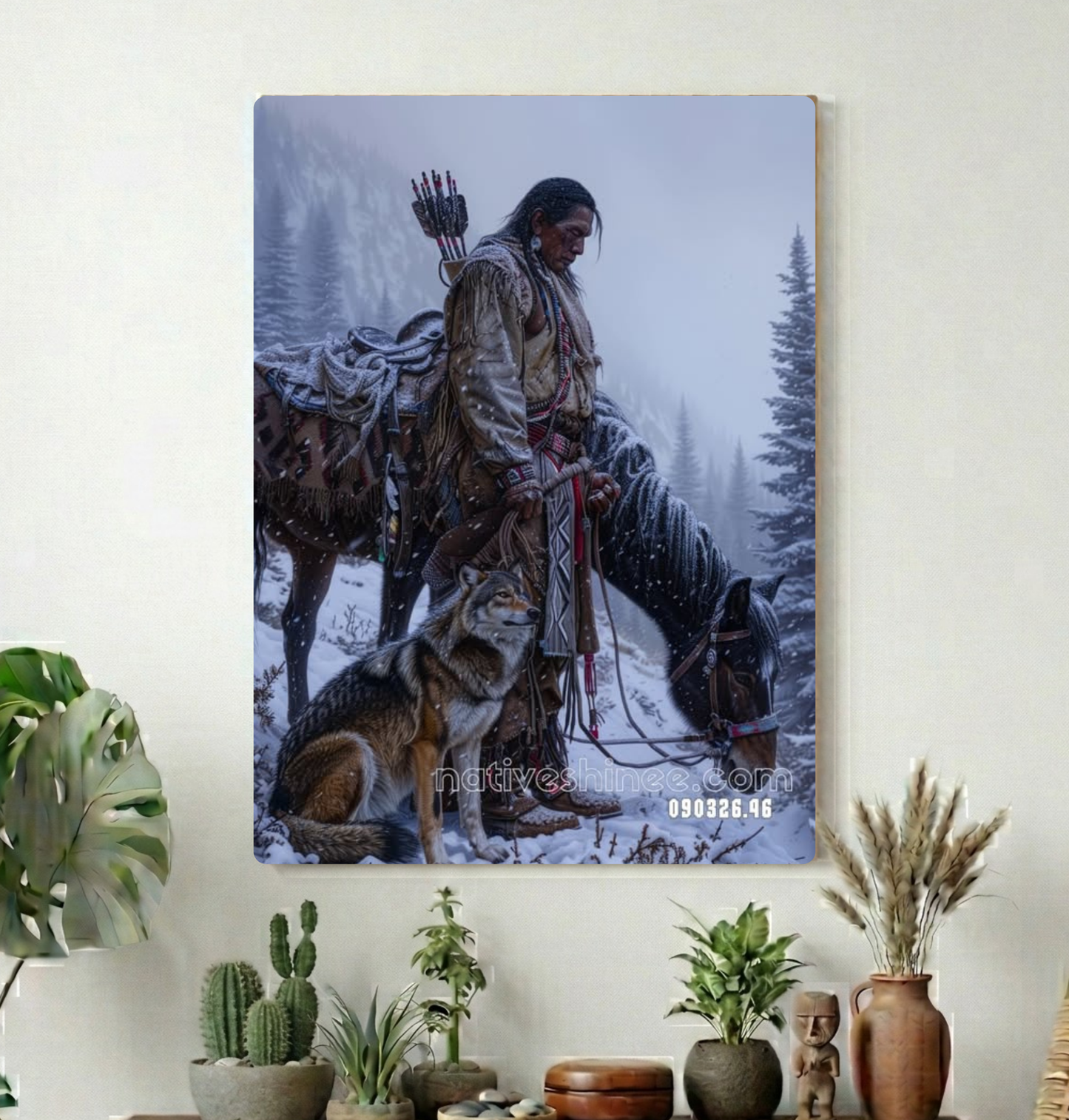 Keeper of the Snow Trail Canvas