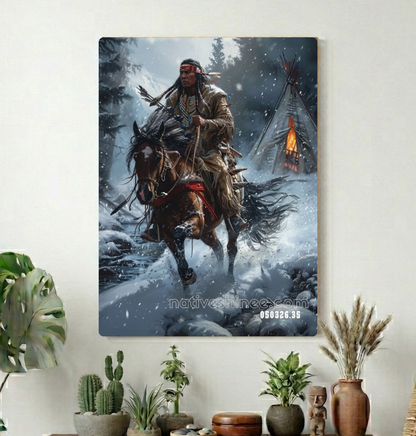 Winter Watch at the Lodge Canvas