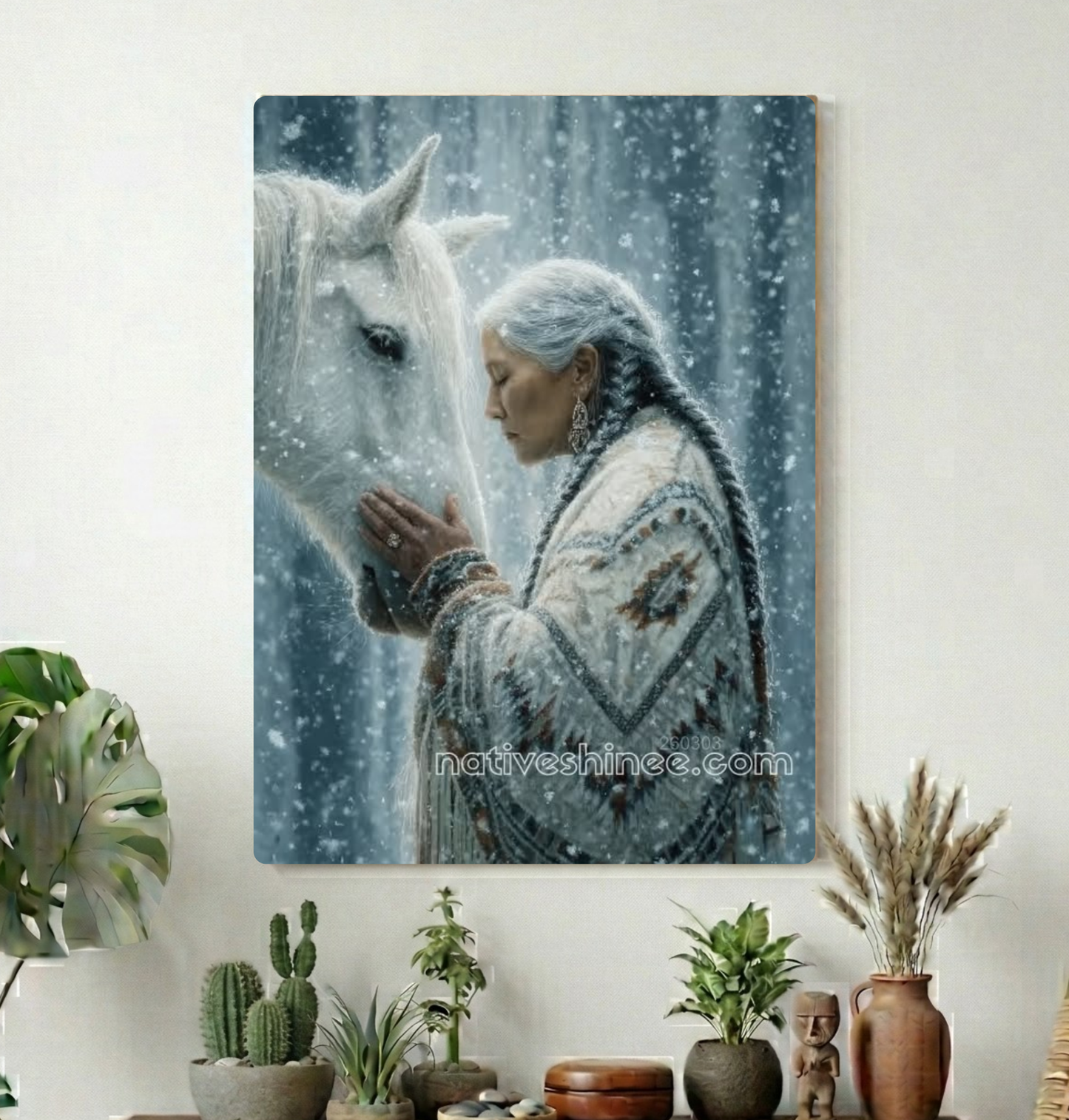 Snowbound Kinship Canvas