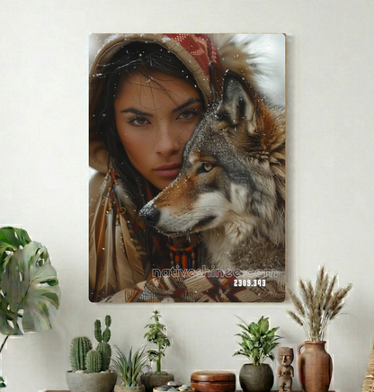 Eyes Like River Stone Canvas