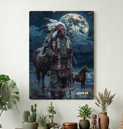 Moonlit Keeper of the Open Plain Canvas