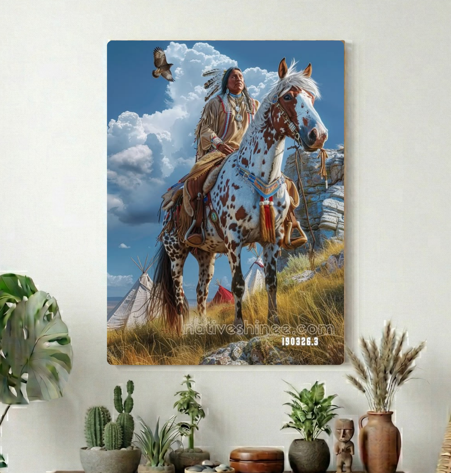 Rider Above the Plains Canvas
