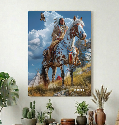 Rider Above the Plains Canvas