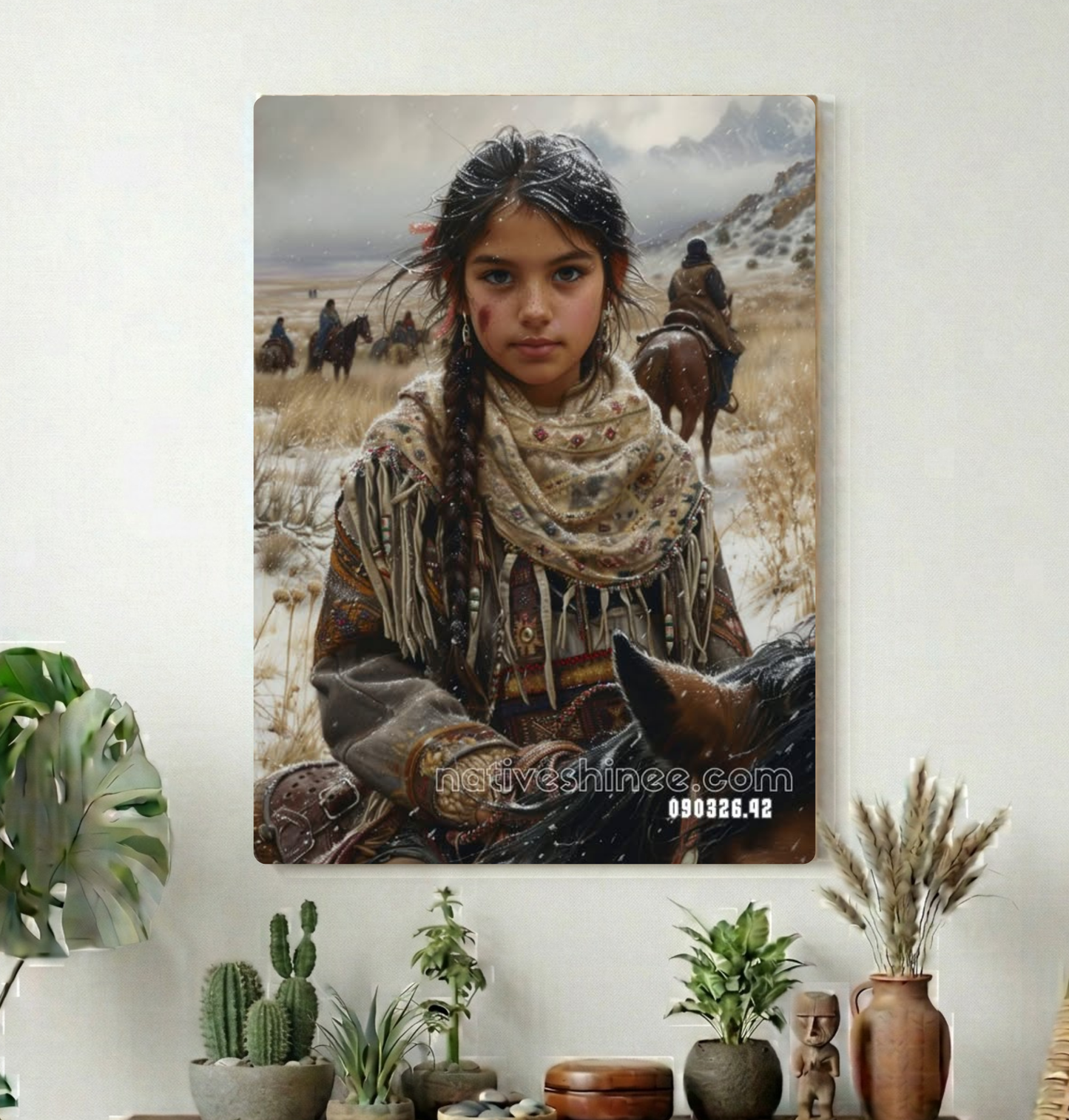 Child of the Winter Plain Canvas