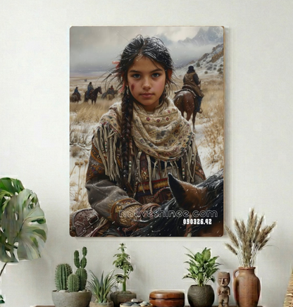 Child of the Winter Plain Canvas