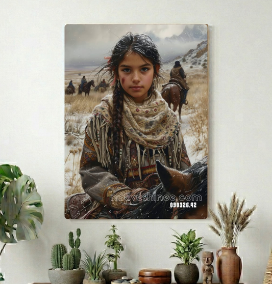 Child of the Winter Plain Canvas