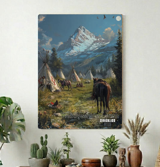 Camp Beneath the High Ridge Canvas