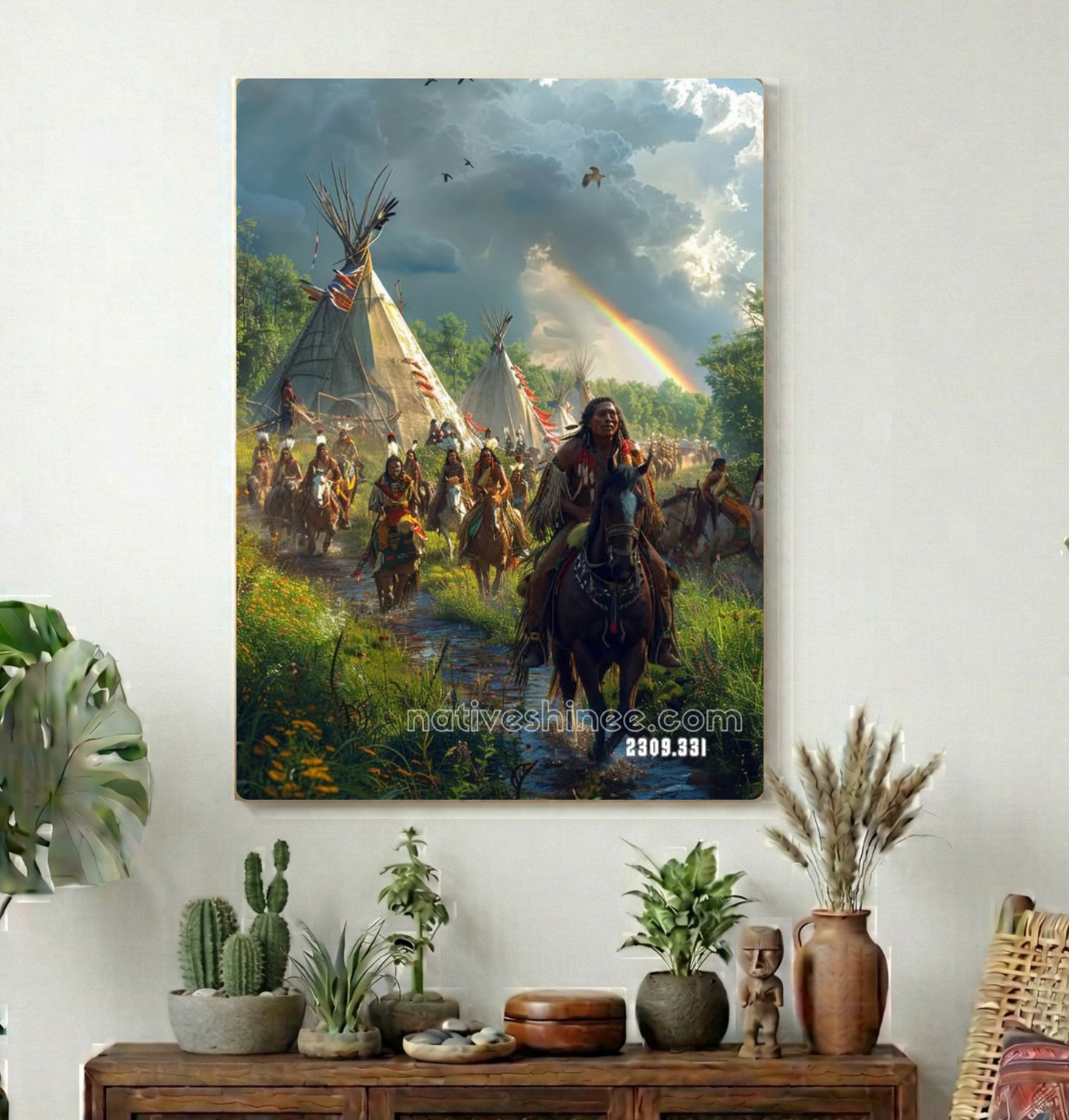 Riders Beneath the Stormlight Canvas