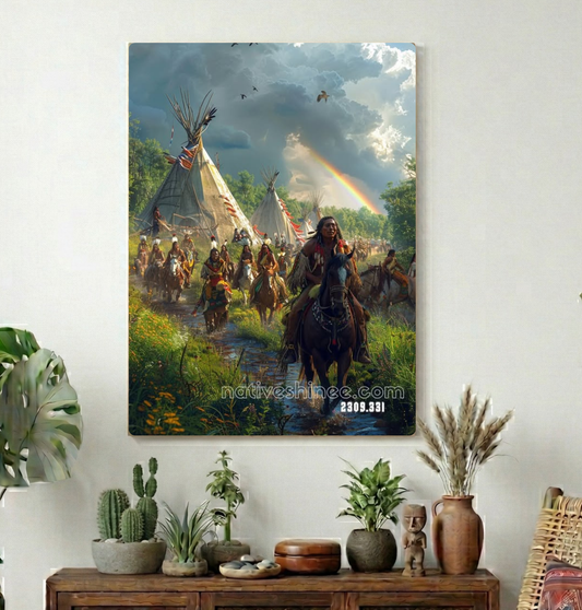 Riders Beneath the Stormlight Canvas