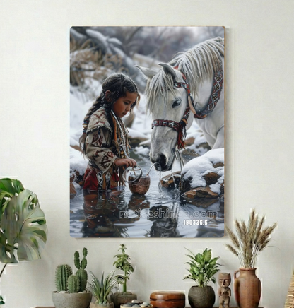 Winter Water, Quiet Bond Canvas