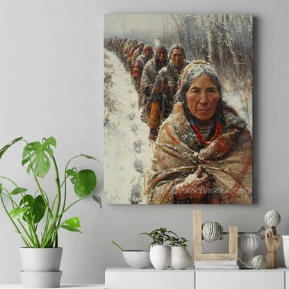 Strength in Every Step Native American Canvas VA