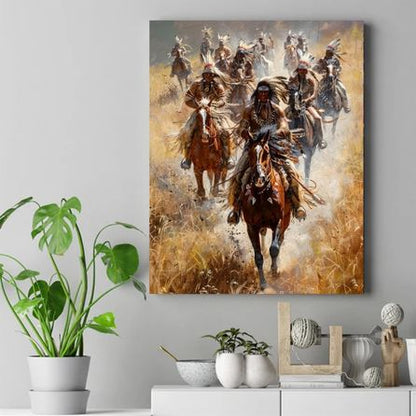 Riders of the Spirit Plains Native American Canvas VA