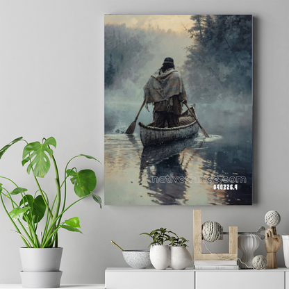 Canoe of the Quiet River Canvas