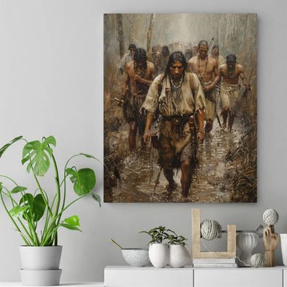 The Warrior's Spirit Native American Canvas