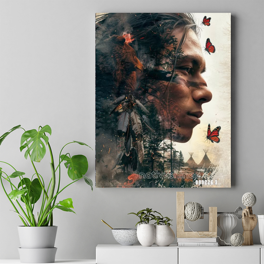 Echoes in the Painted Wind Canvas