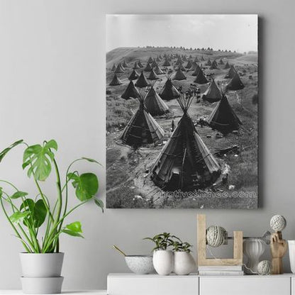 Spirit of the Camp Native American Canvas VA