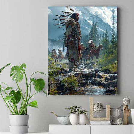 Guardians of the Land Native American Canvas VA
