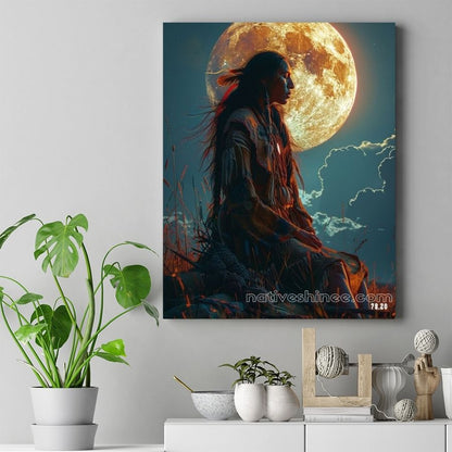 Beneath the Sacred Sky Native American Canvas