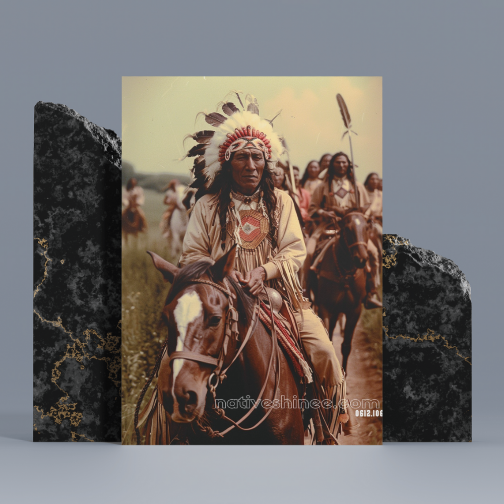 Chief of the Horizon Native American Canvas