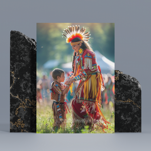 Generations in Motion Native American Canvas