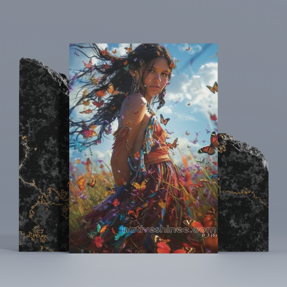 Dancing with the Wind Native American Canvas