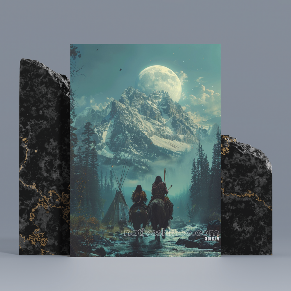 The Journey Beneath Native American Canvas