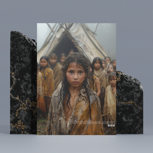 The Watchful Eyes Native American Canvas