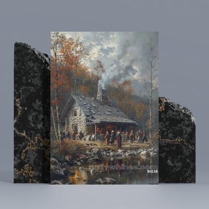 A Moment in Time Native American Canvas