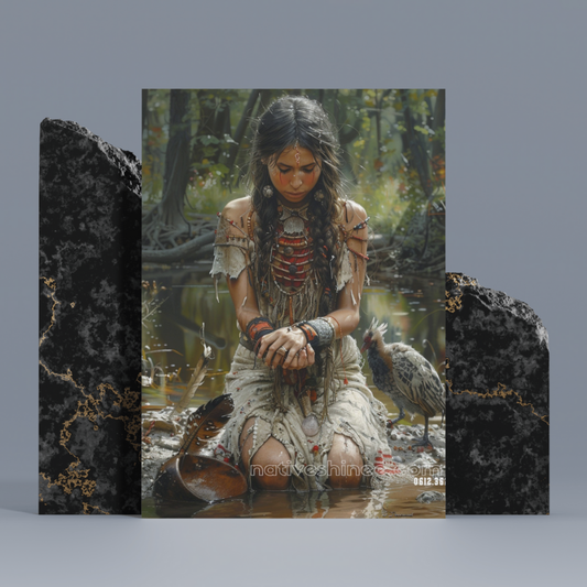 Whispers of the Wild Native American Canvas