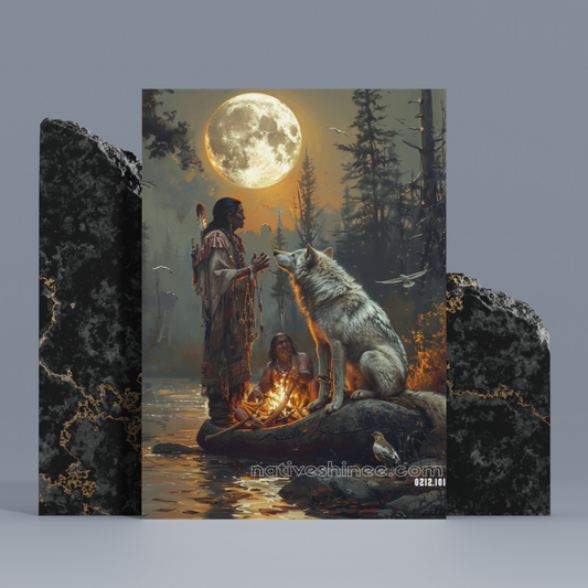 The Sacred Bond Native American Canvas