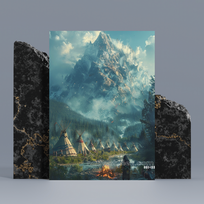 A Native Gathering Native American Canvas