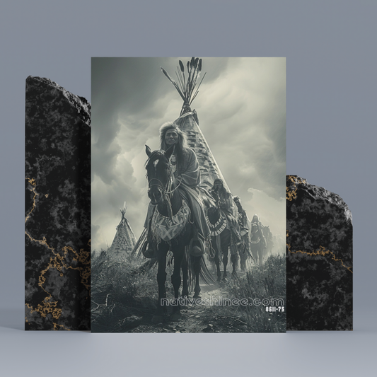 The Ride of Legacy Native American Canvas