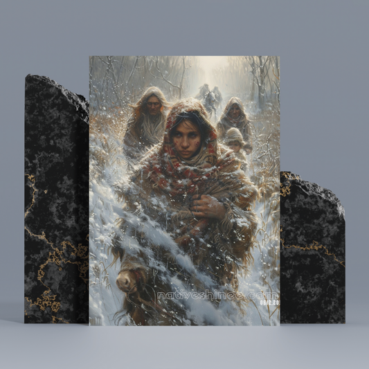 The Journey of Resilience Native American Canvas