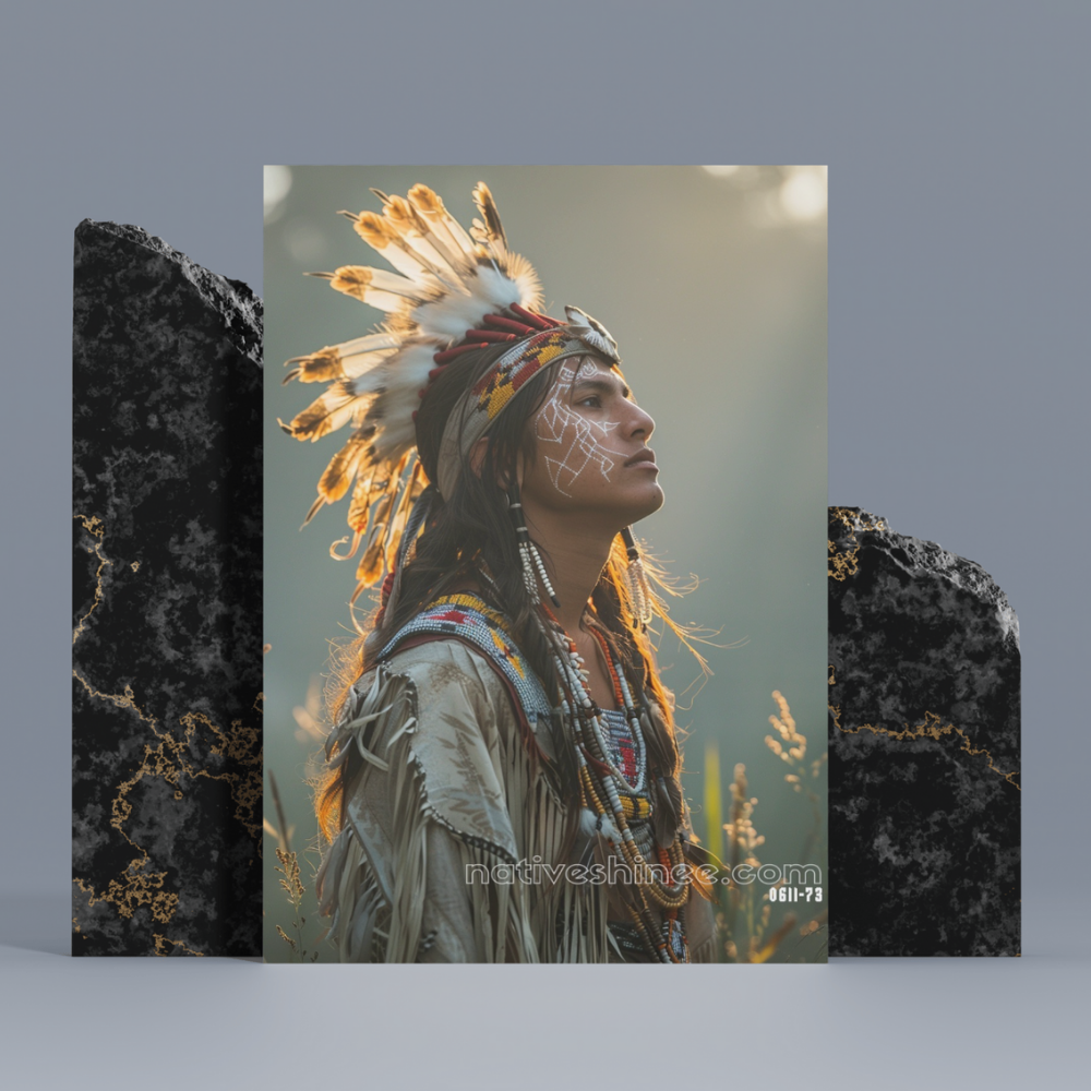 A Moment of Reverence Native American Canvas