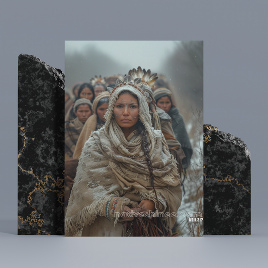 Going Ahead Native American Canvas