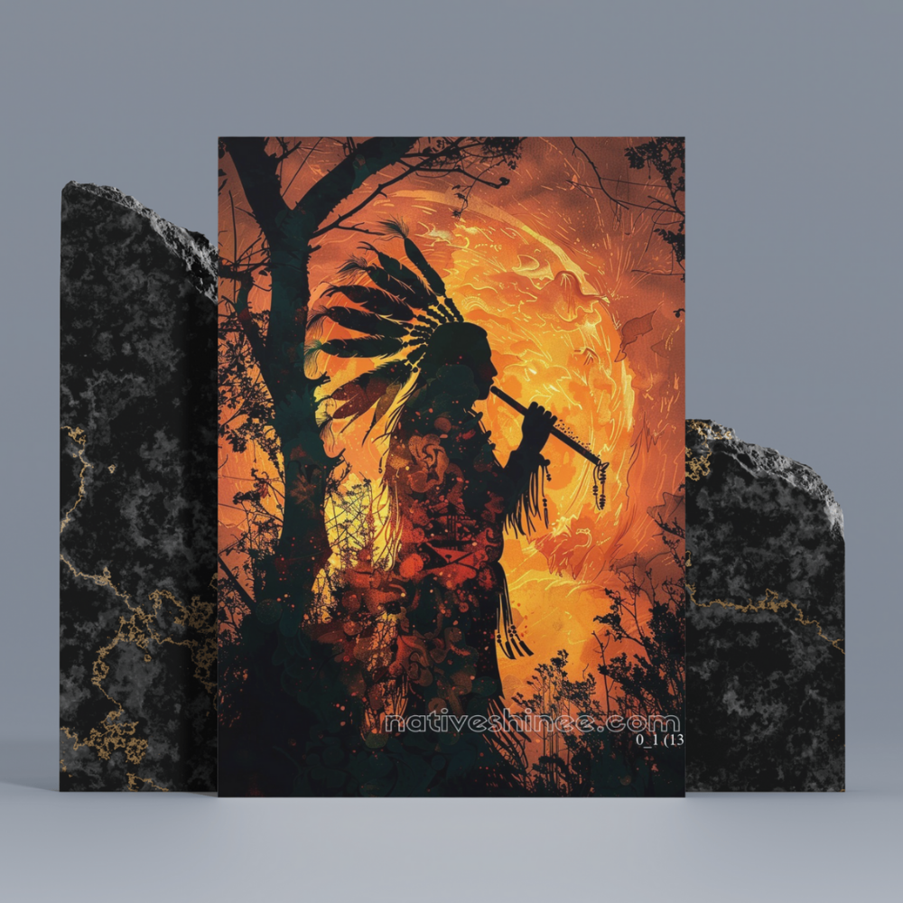 Music Native American Canvas